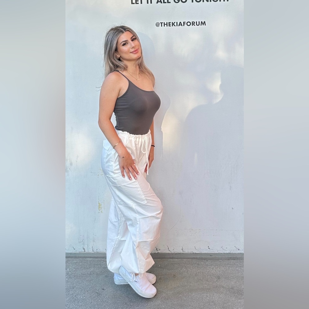 SHEIN White Cargo Pants